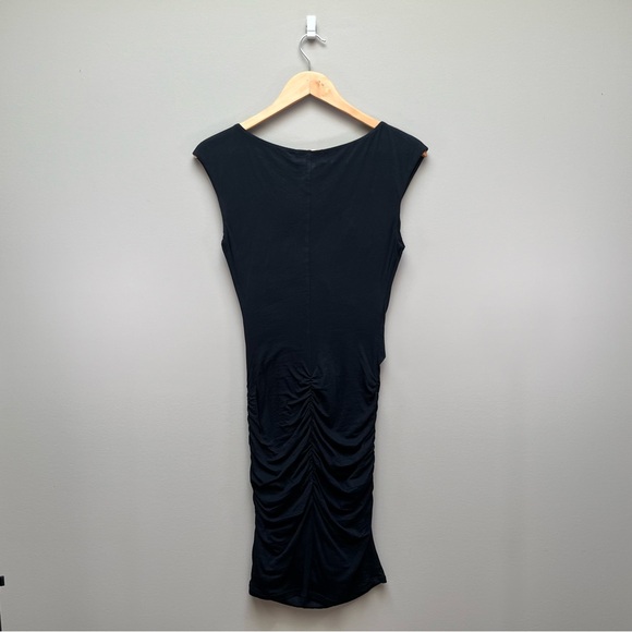 Velvet by Graham & Spencer Ruched Black Dress, Size XS - Picture 5 of 7